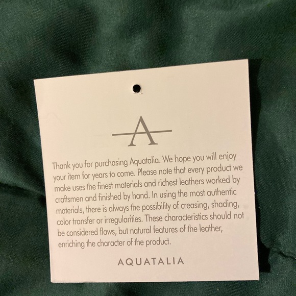 NEW forever elegant black and white Aquatalia designer handbag. - Picture 10 of 10